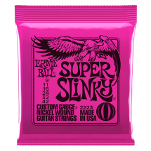 Ernie Ball Super Slinky Nickel Wound Electric Guitar Strings 9-42 Gauge